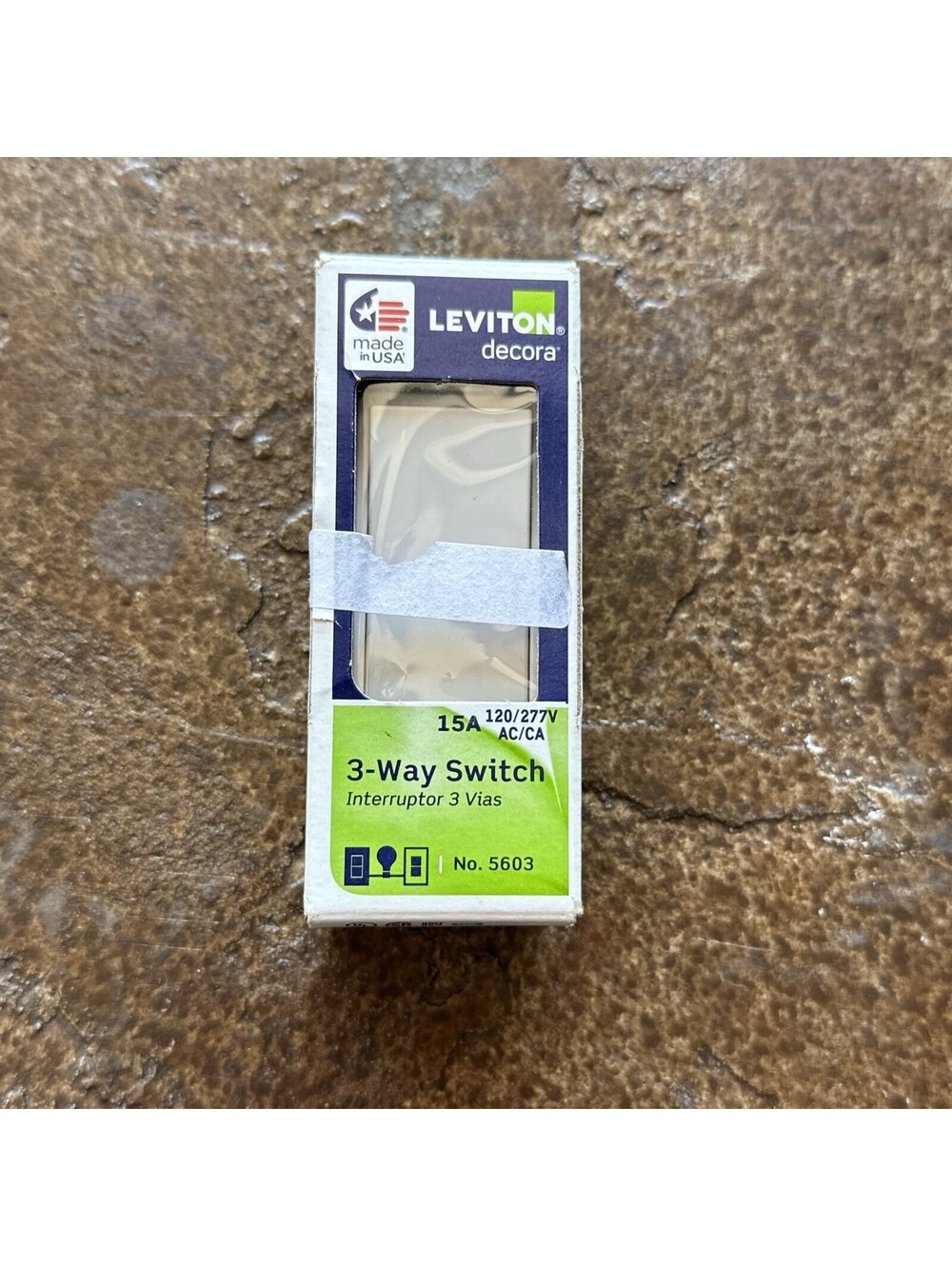 NEW! LEVITON Decora Rocker Switch 3-Way 15-Amps White 05603-2WS